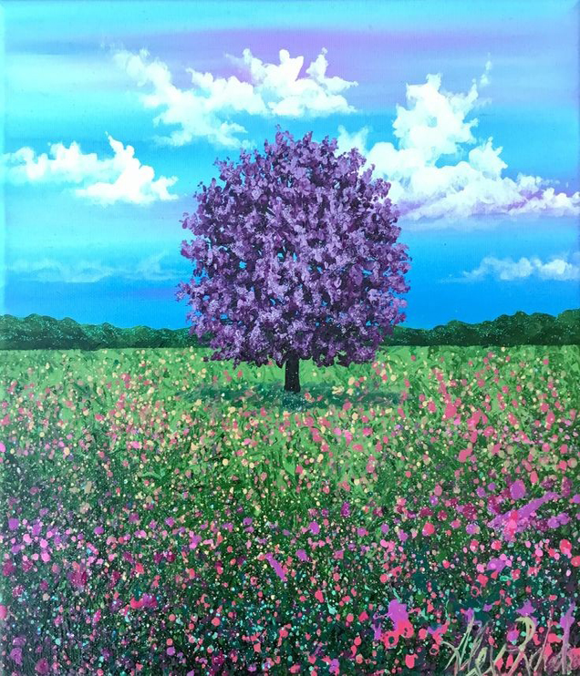 Paint & Relax_Slikanje na platnu_Drvo