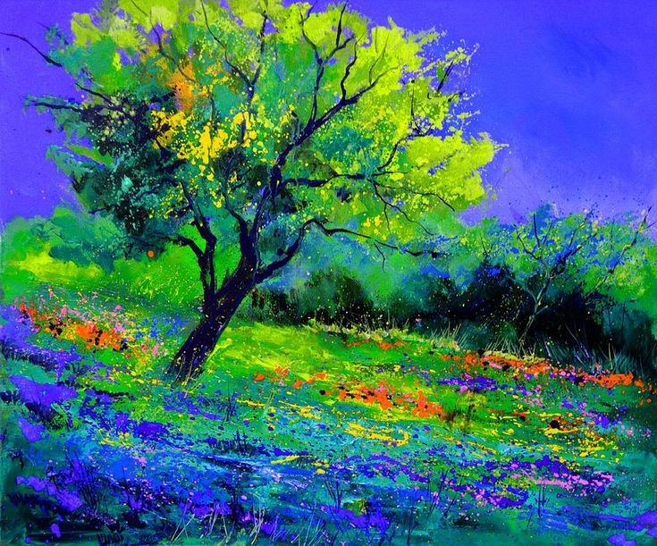 Paint & Relax_Slikanje na platnu_Pejzaž