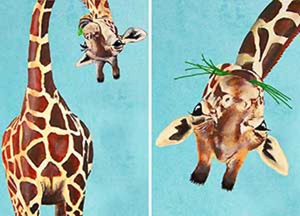 Roditelji i deca slikaju_ Šašave žirafe