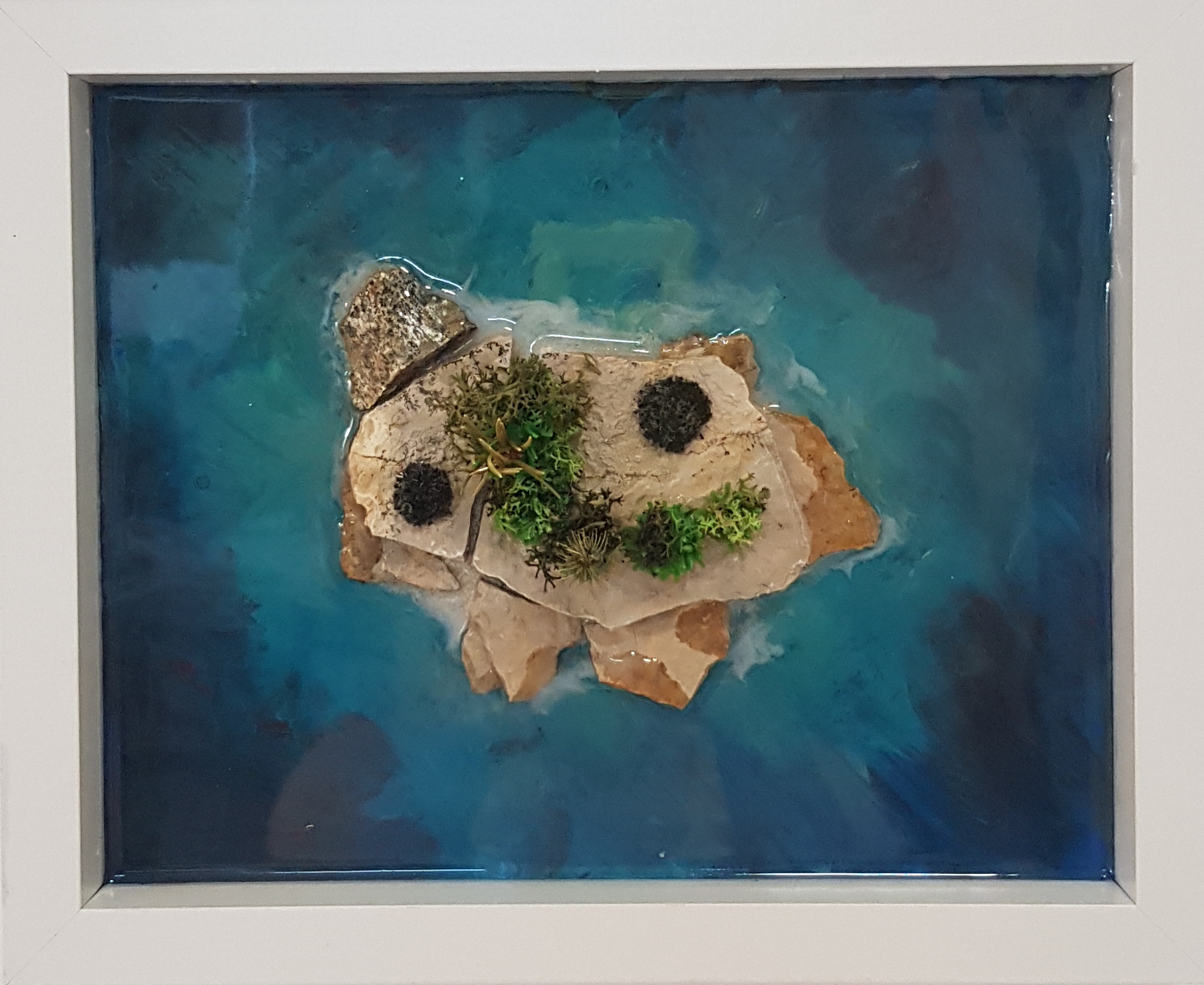 Resin Art _ Jadransko ostrvo / 23 x 28 cm / 3,500 rsd